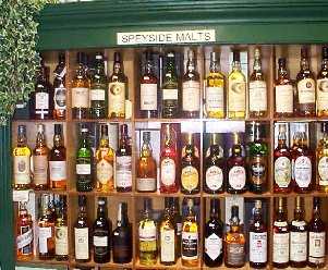 Eine Auswahl scotch Whiskys